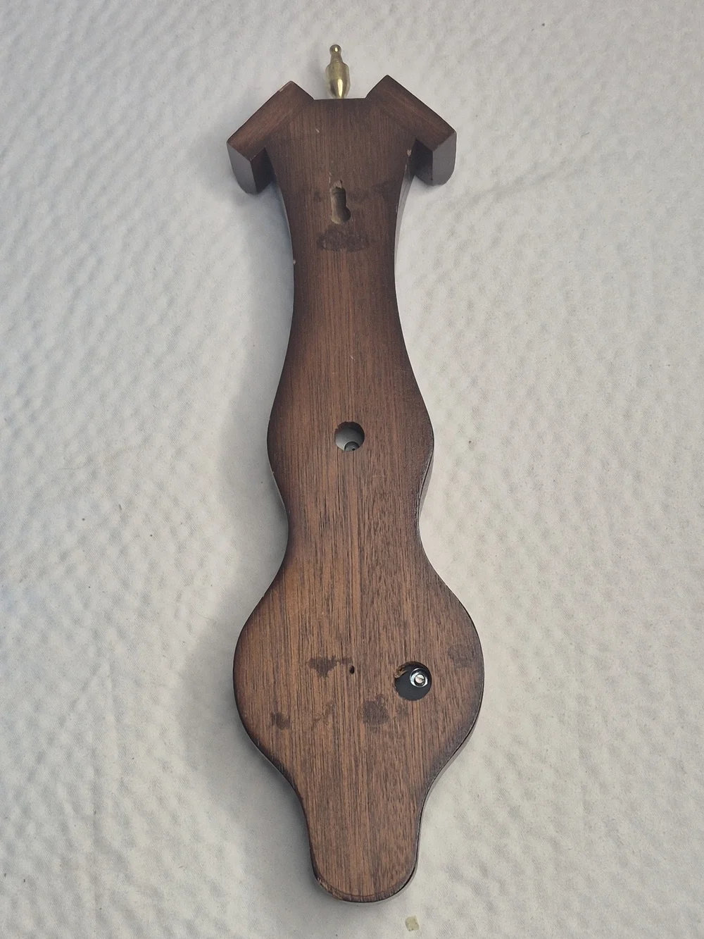 Vintage Wood Weather Station Analog Barometer Thermometer Hygrometer Brown/Gold
